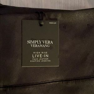 Live in faux leather leggings